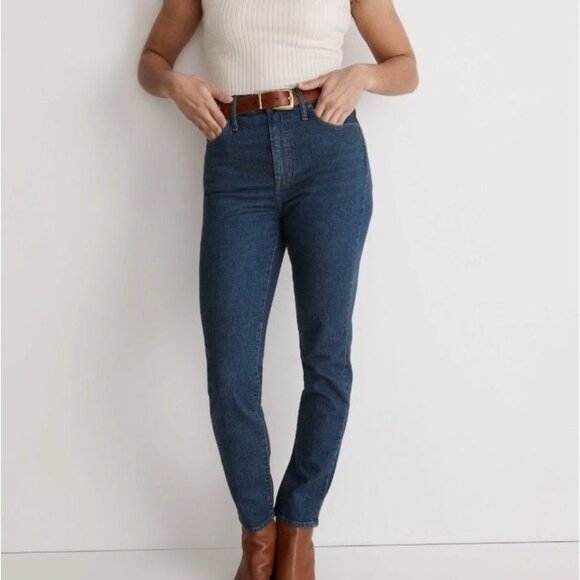 Madewell 10" High Riser Demi Boot‎ Denim Jeans 31 Indigo Classic Bootcut - Picture 1 of 7